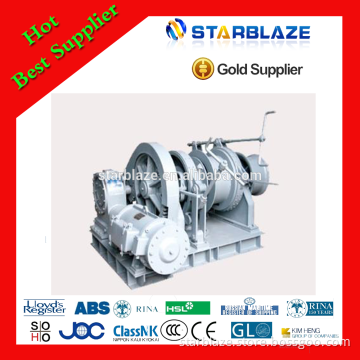 Electric small high speed winch for ship